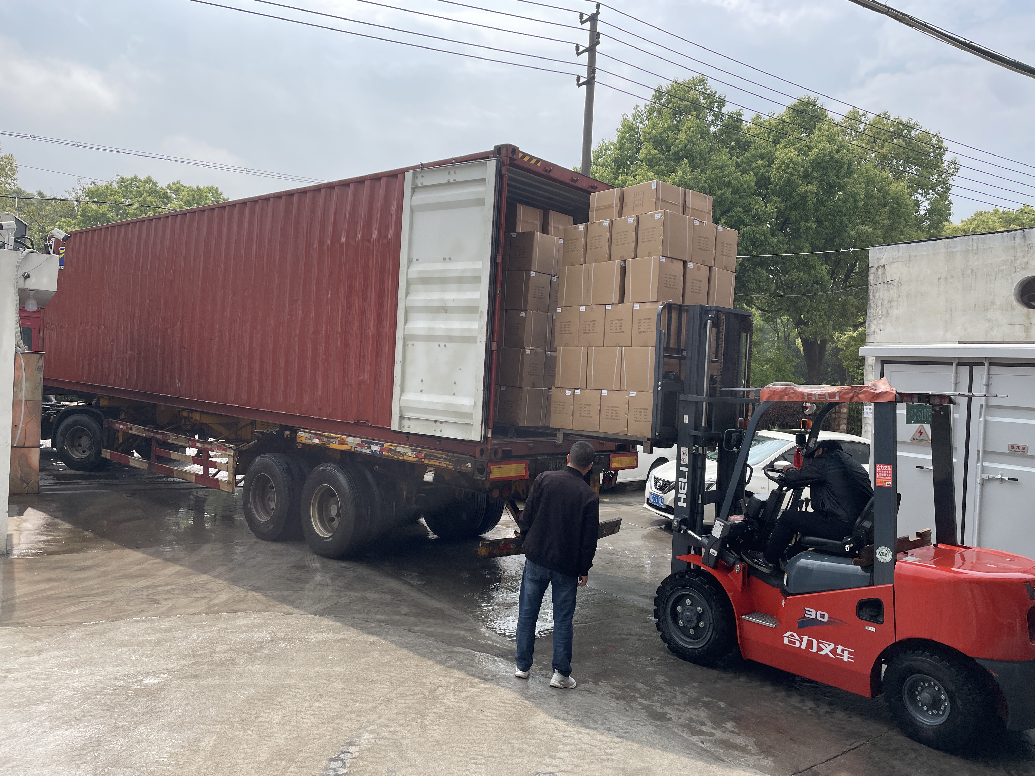 40hq container loading